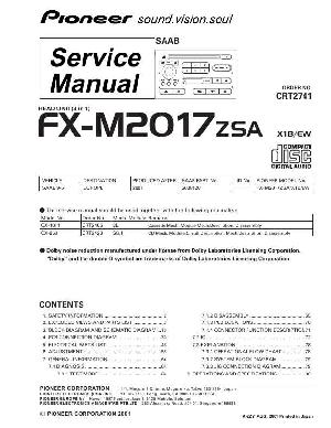 Сервисная инструкция Pioneer FX-M2017 ― Manual-Shop.ru
