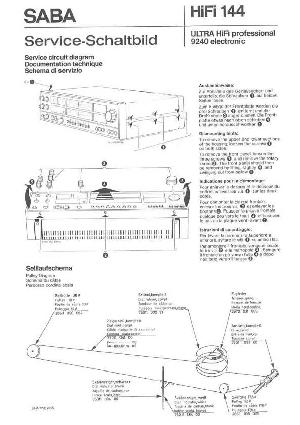 Service manual Saba 9240, HIFI-144 ― Manual-Shop.ru