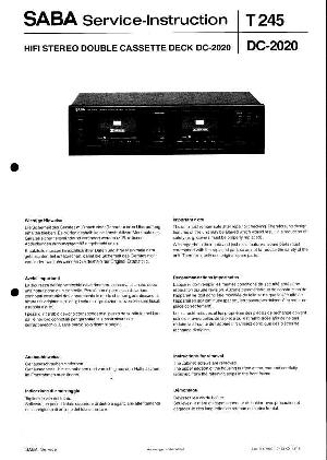 Service manual Saba DC-2020 ― Manual-Shop.ru