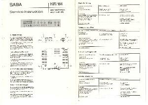 Сервисная инструкция Saba MI-215 ― Manual-Shop.ru