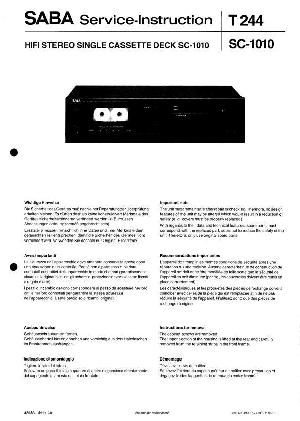 Сервисная инструкция Saba SC-1010 ― Manual-Shop.ru