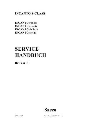 Сервисная инструкция Saeco INCANTO-CLASSIC, DE-LUXE, RONDO, SIRIUS, DE ― Manual-Shop.ru