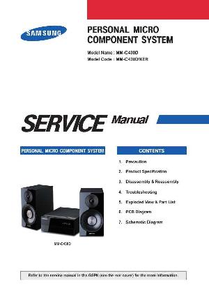 Сервисная инструкция Samsung MM-C430D ― Manual-Shop.ru