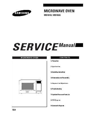 Сервисная инструкция Samsung MR-7491G, MR-7493G ― Manual-Shop.ru