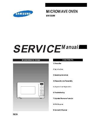 Сервисная инструкция Samsung MW5580W ― Manual-Shop.ru