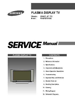 Сервисная инструкция Samsung PS-42P2STD, D53A ― Manual-Shop.ru