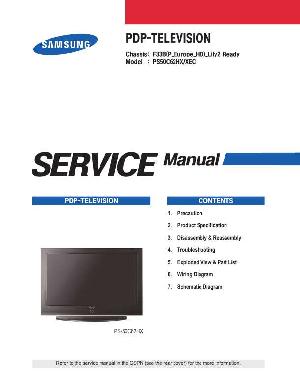 Сервисная инструкция Samsung PS-50C62H, F33B ― Manual-Shop.ru