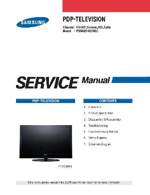 Сервисная инструкция Samsung PS-50Q91HX, F31A ― Manual-Shop.ru