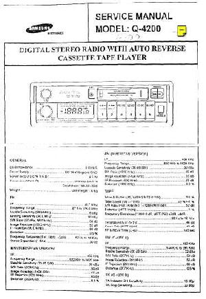 Сервисная инструкция Samsung Q-4200 ― Manual-Shop.ru