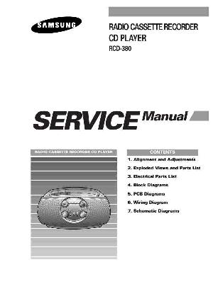 Сервисная инструкция Samsung RCD-380 ― Manual-Shop.ru