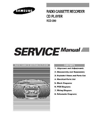 Сервисная инструкция Samsung RCD-390 ― Manual-Shop.ru
