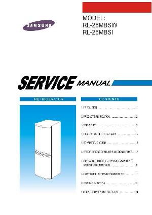 Сервисная инструкция Samsung RL-26MBSW, RL-26MBSI ― Manual-Shop.ru
