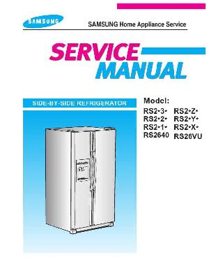 Сервисная инструкция Samsung RS-2630WW SIDE-BY-SIDE ― Manual-Shop.ru