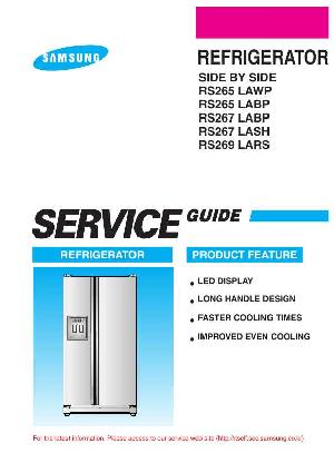Сервисная инструкция Samsung RS-265 SIDE-BY-SIDE ― Manual-Shop.ru