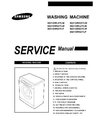 Сервисная инструкция Samsung S-621GW, S-821GW ― Manual-Shop.ru
