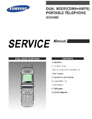 Сервисная инструкция Samsung SCH-850 ― Manual-Shop.ru