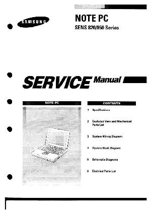 Сервисная инструкция Samsung SENS 820 Series, SENS 850 Series NOTE PC ― Manual-Shop.ru
