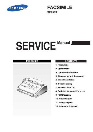 Сервисная инструкция Samsung SF-150T ― Manual-Shop.ru