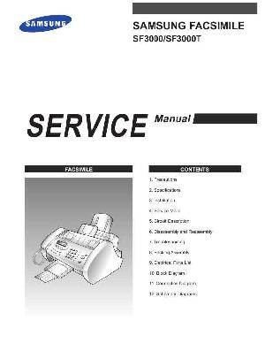 Сервисная инструкция Samsung SF-3000, SF-3000T ― Manual-Shop.ru