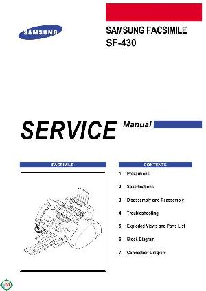 Сервисная инструкция Samsung SF-430  ― Manual-Shop.ru