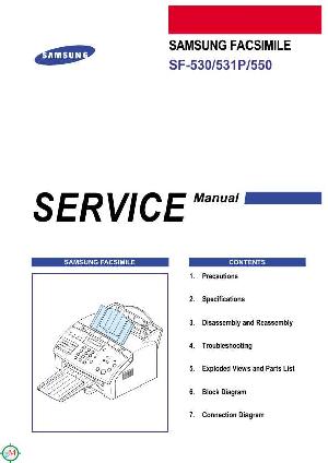 Сервисная инструкция Samsung SF-530, SF-531P, SF-550 ― Manual-Shop.ru