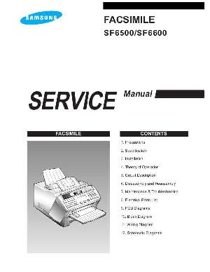 Сервисная инструкция Samsung SF-6500, SF-6600 ― Manual-Shop.ru
