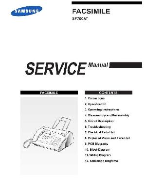 Сервисная инструкция Samsung SF-700AT ― Manual-Shop.ru