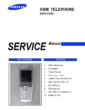 Сервисная инструкция Samsung SGH-C240 ― Manual-Shop.ru