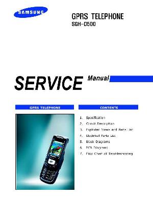 Сервисная инструкция Samsung SGH-D500 ― Manual-Shop.ru