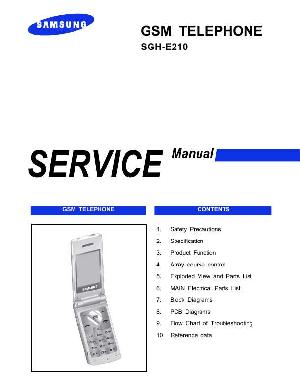 Сервисная инструкция Samsung SGH-E210 ― Manual-Shop.ru