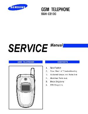 Сервисная инструкция Samsung SGH-E310C ― Manual-Shop.ru