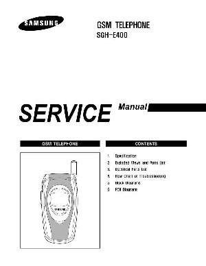 Сервисная инструкция Samsung SGH-E400 ― Manual-Shop.ru