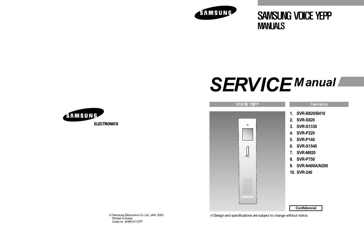 Samsung svr s1540 инструкция