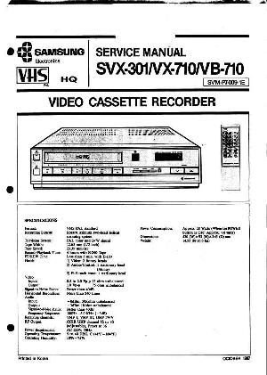 Сервисная инструкция Samsung VB-710 ― Manual-Shop.ru