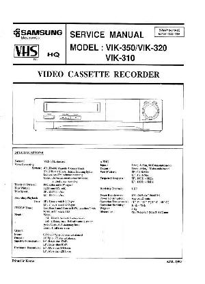 Сервисная инструкция Samsung VIK-310, VIK-320, VIK-350 ― Manual-Shop.ru
