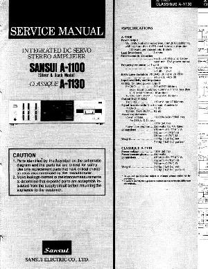 Сервисная инструкция Sansui A-1100, A-1130 ― Manual-Shop.ru