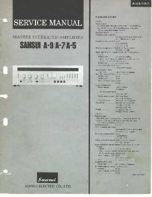 Сервисная инструкция Sansui A-5, A-7, A-9 ― Manual-Shop.ru