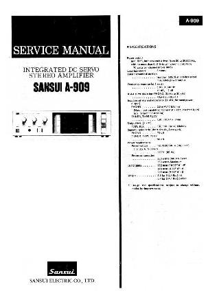 Service manual Sansui A-909 ― Manual-Shop.ru