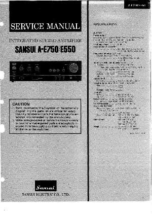 Сервисная инструкция Sansui A-E550, A-E750 ― Manual-Shop.ru