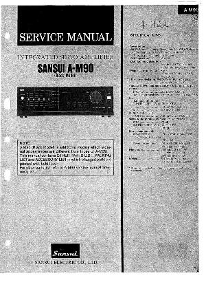 Сервисная инструкция Sansui A-M90 ― Manual-Shop.ru