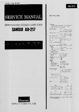 Сервисная инструкция Sansui AU-217 ― Manual-Shop.ru