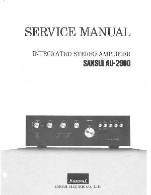 Сервисная инструкция Sansui AU-2900 ― Manual-Shop.ru