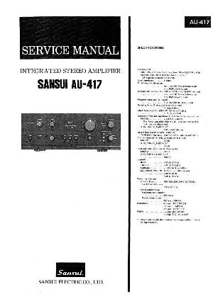 Service manual Sansui AU-417 ― Manual-Shop.ru