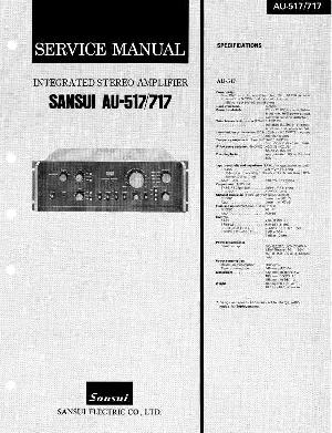 Сервисная инструкция Sansui AU-517, AU-717 ― Manual-Shop.ru