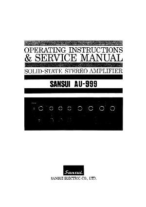 Сервисная инструкция Sansui AU-999 ― Manual-Shop.ru