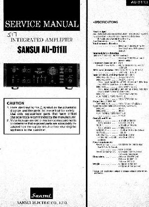 Сервисная инструкция Sansui AU-D11II ― Manual-Shop.ru