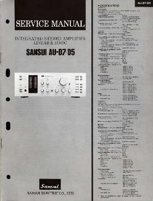 Сервисная инструкция Sansui AU-D5, AU-D7 ― Manual-Shop.ru