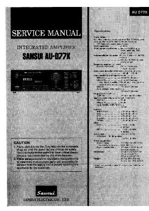 Сервисная инструкция Sansui AU-D77X ― Manual-Shop.ru