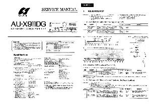 Сервисная инструкция Sansui AU-X911DG ― Manual-Shop.ru