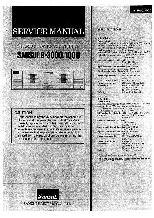 Сервисная инструкция Sansui B-1000, B-3000 ― Manual-Shop.ru